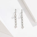 925 Sterling Silver Earrings with Pavé Set CZ