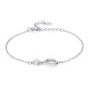 925 Sterling Silver Adjustable Bracelet with Pavé Set CZ for Women