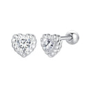 925 Sterling Silver Moissanite 0.15ct Earrings for Women