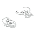 925 Sterling Silver Earrings for Women - Oxidized - 1.9x1.2cm