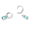 925 Sterling Silver Earrings with Pavé Setting CZ