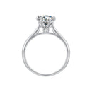925 Sterling Silver Moissanite 1 Carat Ring Size 6 for Women