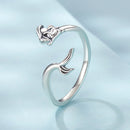 925 Sterling Silver Oxidized Silver 0.17cm Ring