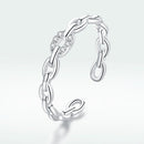 925 Sterling Silver 0.3cm Width CZ Pavé Setting Rings