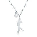 925 Sterling Silver 0.6 Carat Pearl Necklace for Women