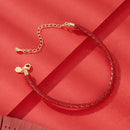 925 Sterling Silver & Gold Plated Adjustable 15+6cm Bracelet for Women