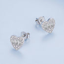 925 Sterling Silver Earrings with Pavé Set CZ