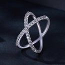 S925 Sterling Silver Moissanite Ring Size 8