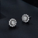 925 Sterling Silver 0.5 Carat Moissanite Earrings for Women