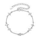 925 Sterling Silver 15+6cm Pavé Setting CZ Bracelet for Women
