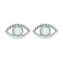 925 Sterling Silver Translucent Opal Earrings for Women