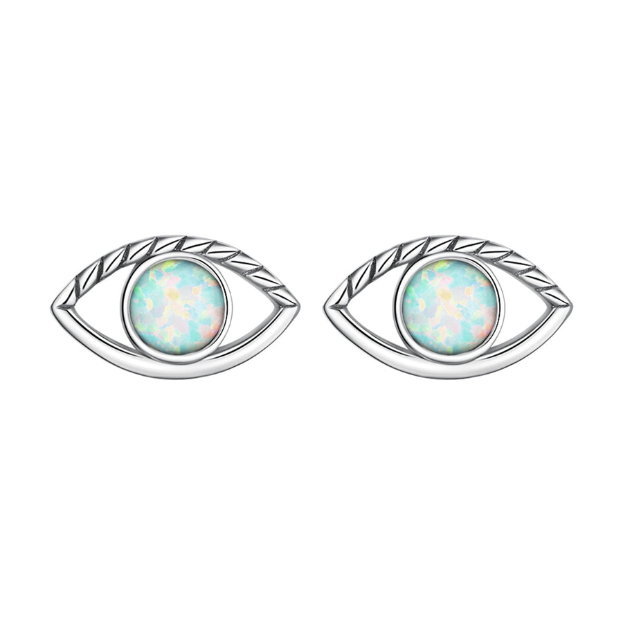 925 Sterling Silver Translucent Opal Earrings for Women