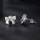 925 Sterling Silver Moissanite Earrings 0.3 cm for Women