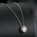 S925 Sterling Silver Moissanite Necklace 400mm with 1ct Moissanite for Women