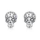 S925 Oxidized Silver Earrings Size 1*0.7cm for Women