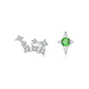 925 Sterling Silver White Gold Plated Star & Constellation Earrings for Women