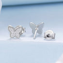 925 Sterling Silver Earrings with Plated White Gold for Women