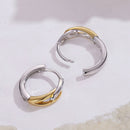 925 Sterling Silver Earrings for Women - 1.4x0.4cm - White Gold and Gold Plated