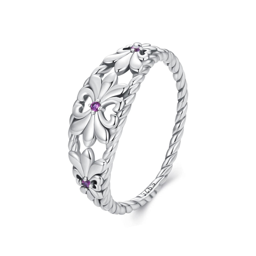 925 Sterling Silver Oxidized 1.3mm Pavé Set CZ Ring Size 6.0 for Women