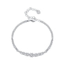 925 Sterling Silver 5MM Moissanite Bracelet for Women