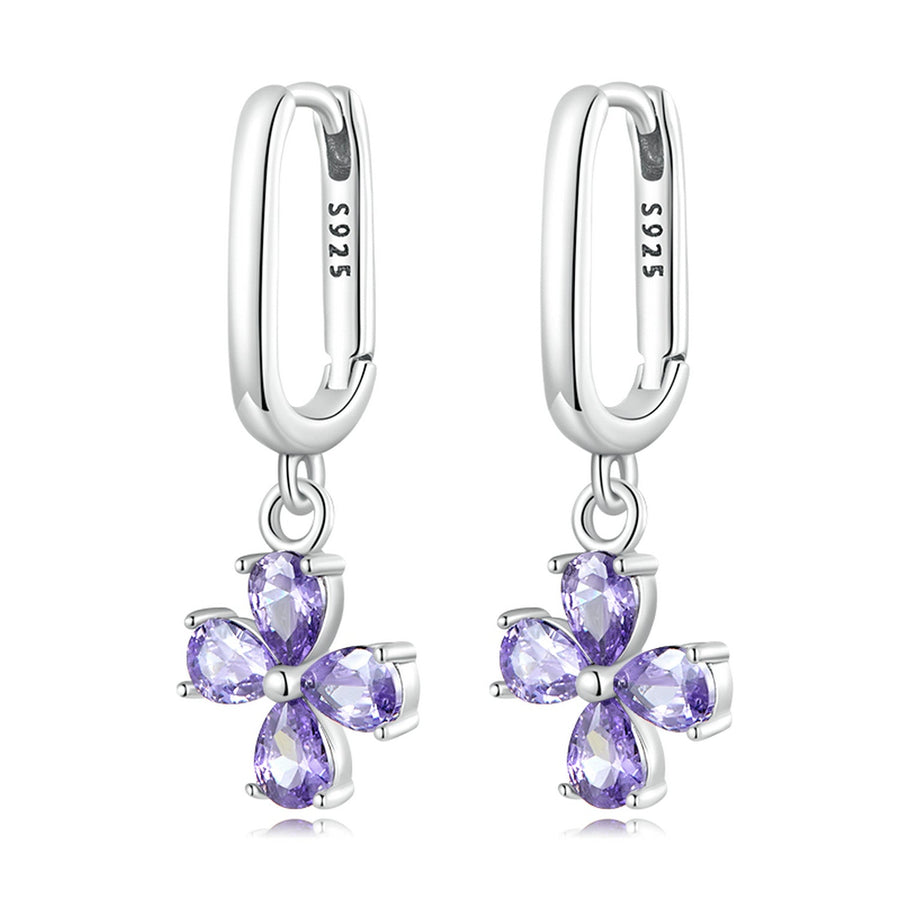 925 Sterling Silver Earrings with Pavé Setting CZ for Women