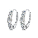 925 Sterling Silver Moissanite Earrings 13*4mm for Women