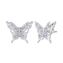 925 Sterling Silver Opal Nanometer Stone Earrings for Women