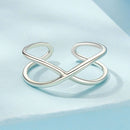925 Sterling Silver Oxidized 0.7cm Ring for Women