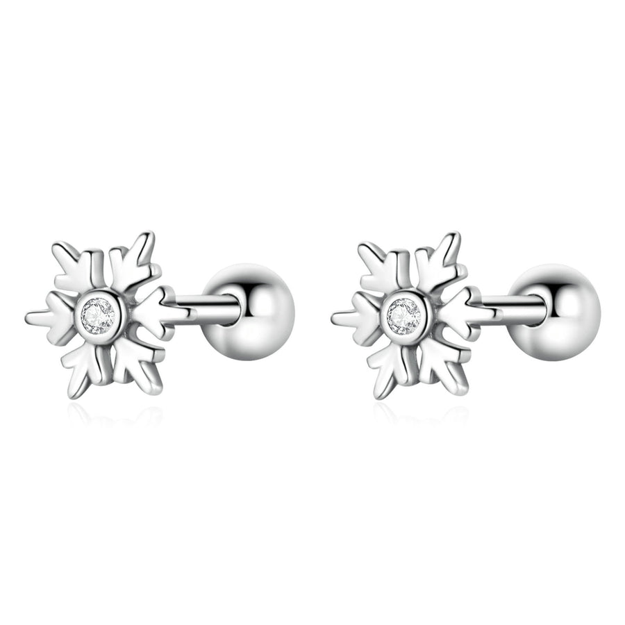 925 Sterling Silver Earrings with Pavé Setting and Oxidized Finish