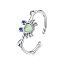 925 Sterling Silver Moonstone and Synthetic Spinel Ring for Women