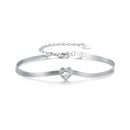 925 Sterling Silver Pavé CZ Bracelet for Women