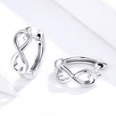 925 Sterling Silver Earrings - 1.2*0.4cm, Platinum Plated for Women