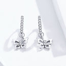 S925 Oxidized Silver Pavé Setting CZ Earrings for Women