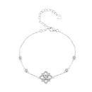 S925 Sterling Silver 0.5 Carat Moissanite Bracelet 16cm+5cm for Women