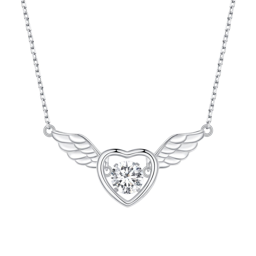 925 Sterling Silver Adjustable Necklace with Zircon and CZ for Women
