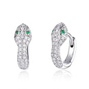 925 Sterling Silver Earrings with Plated Platinum and CZ for Women