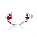 925 Sterling Silver Plated Earrings with Pavé Setting CZ for Women