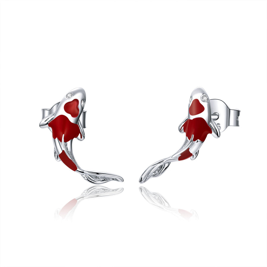925 Sterling Silver Plated Earrings with Pavé Setting CZ for Women