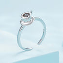 925 Sterling Silver Ring with Pavé Setting CZ
