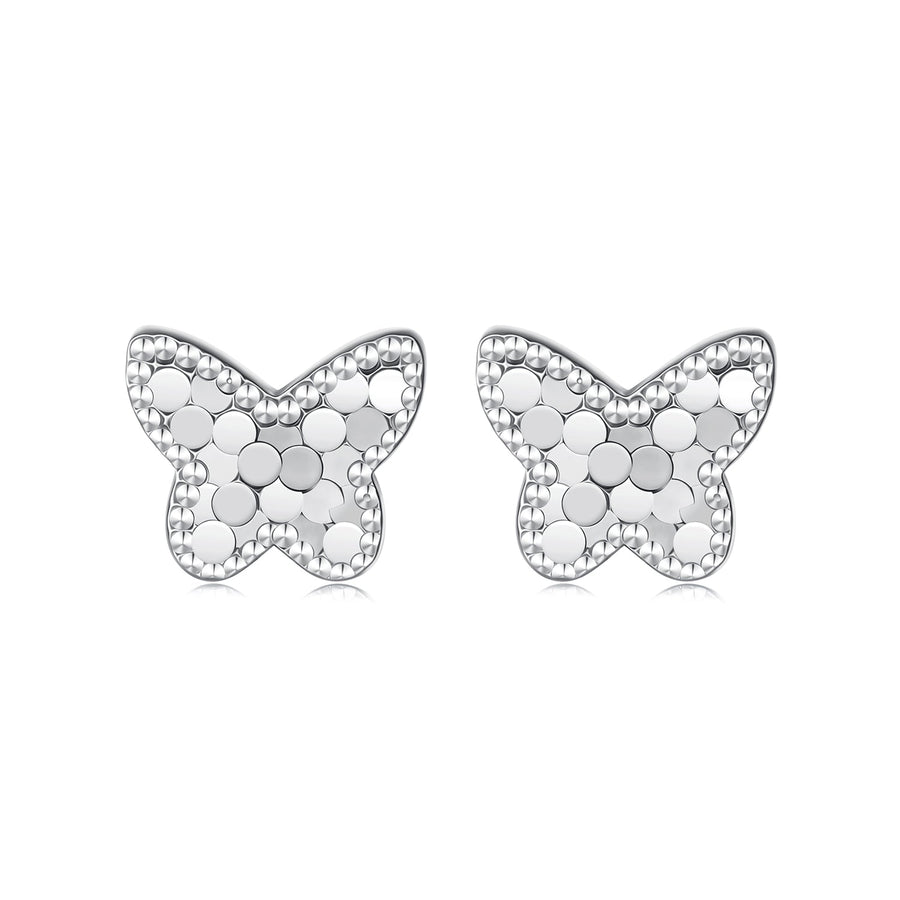 925 Sterling Silver Earrings with Plated White Gold for Women