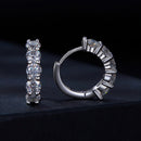 925 Sterling Silver 0.20 Carat Moissanite Earrings for Women