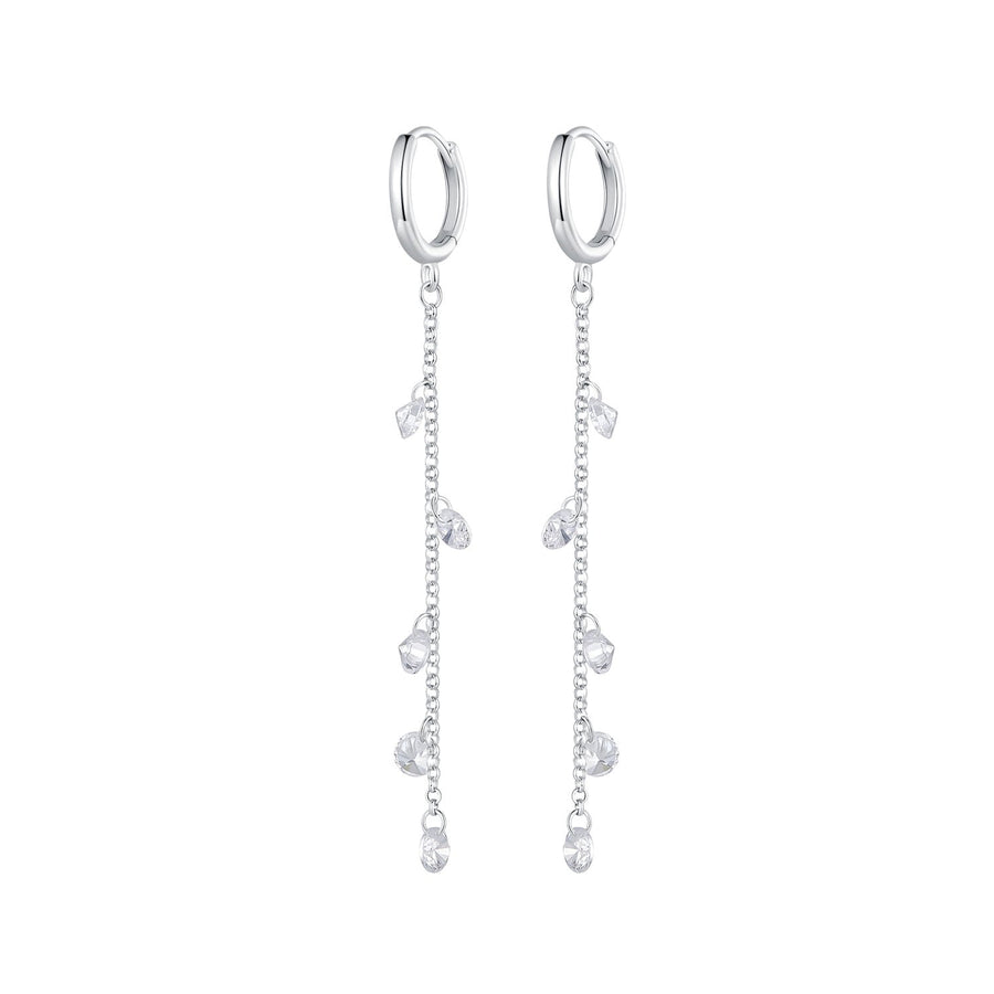 S925 Sterling Silver Pavé Setting CZ Earrings for Women
