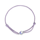 925 Sterling Silver Adjustable 24cm CZ Resin Bracelet for Women
