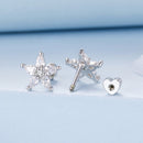 925 Sterling Silver Earrings with Pavé CZ Setting