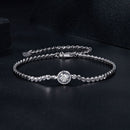 S925 Sterling Silver 5.0mm Moissanite Bracelet for Women