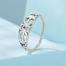 925 Sterling Silver Oxidized 1.3mm Pavé Set CZ Ring Size 6.0 for Women