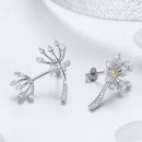 925 Sterling Silver Jewelry Set with Pavé Setting CZ, 2.0*1.4cm