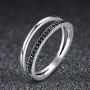 925 Sterling Silver 0.6CM Width Ring Size 6 for Women