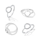 925 Sterling Silver Oxidized Ring Size 6.0 for Women