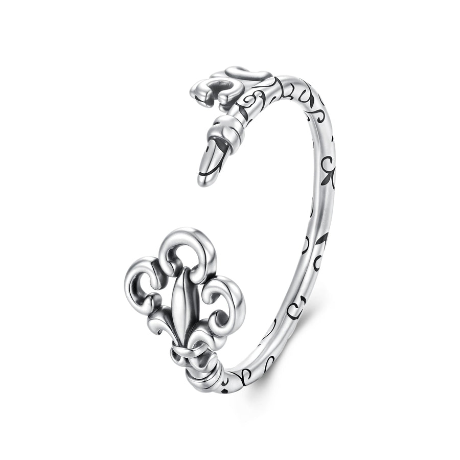 925 Sterling Silver Oxidized 0.14-0.8cm Ring for Women